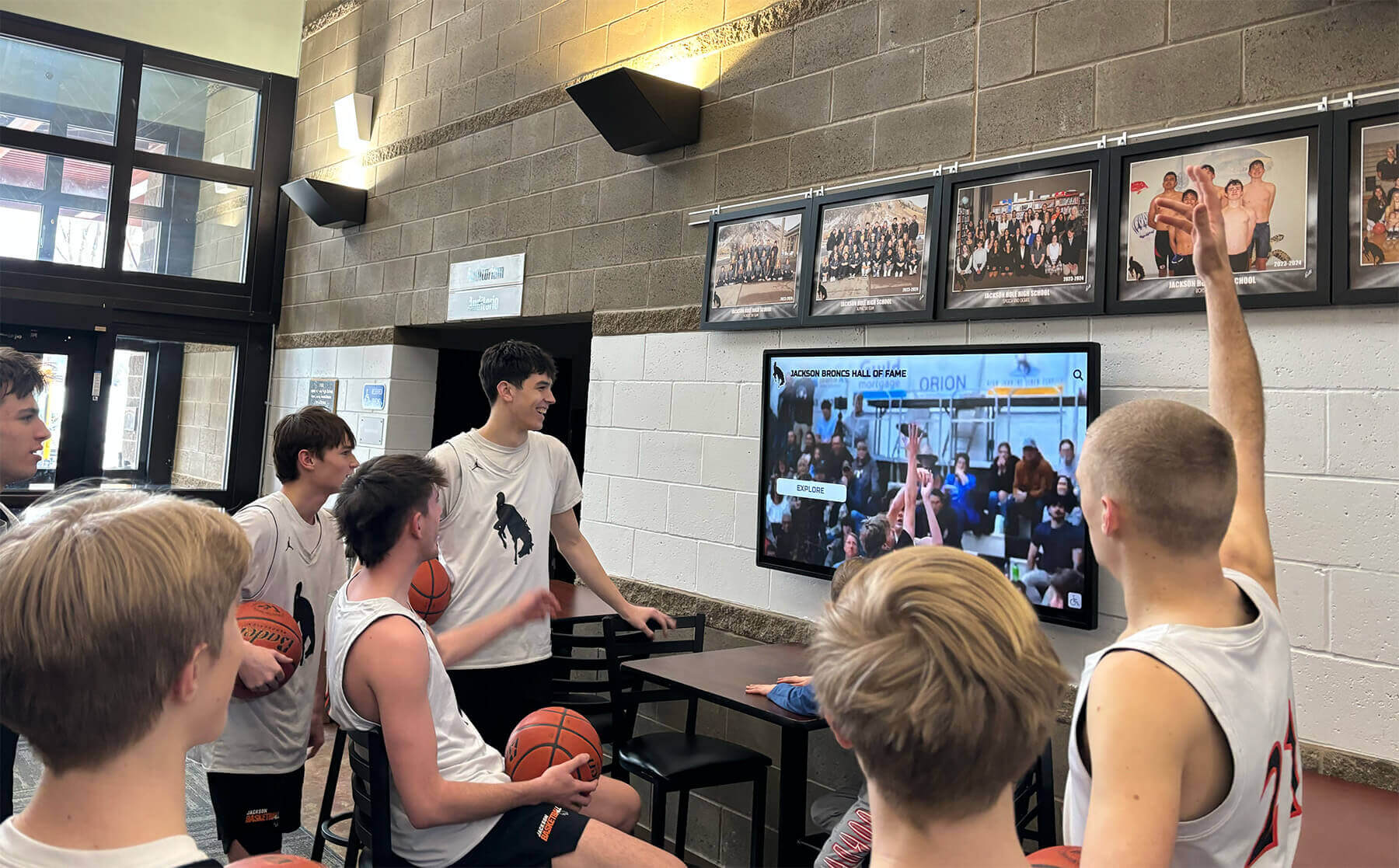 High School Athletic Recognition Installation