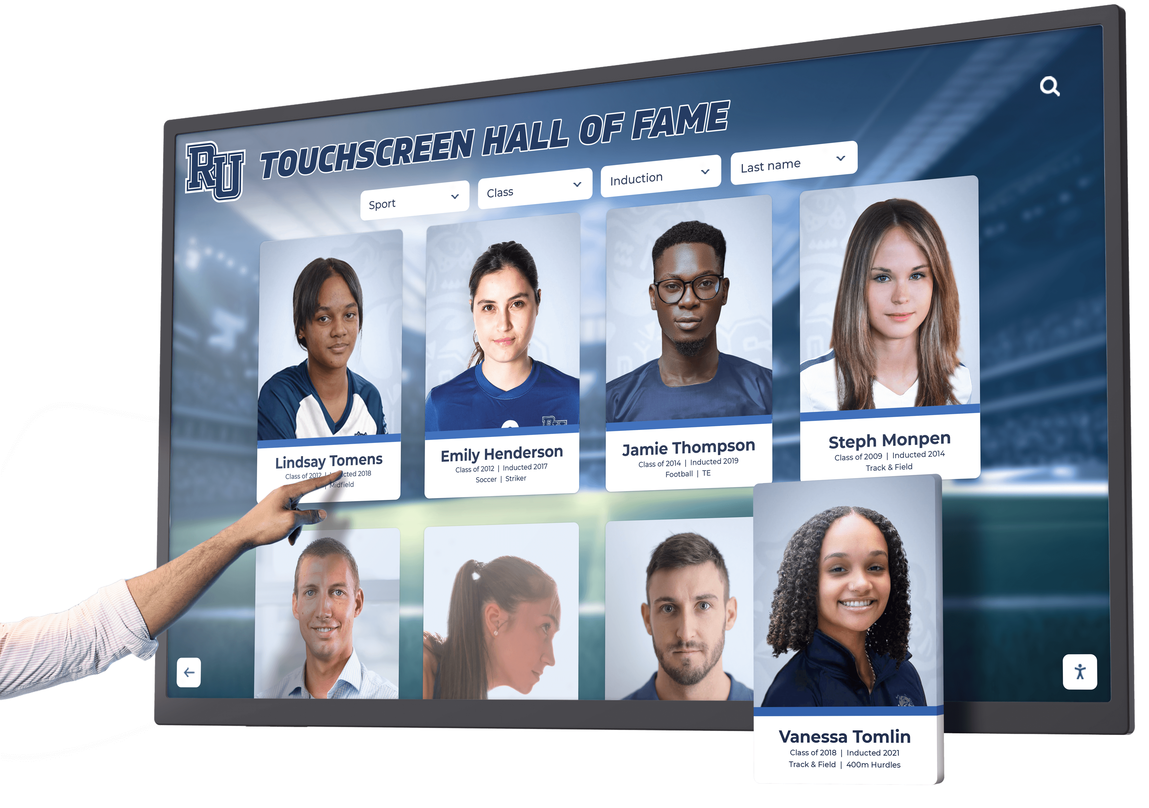 Successful touch kiosk hall of fame implementation